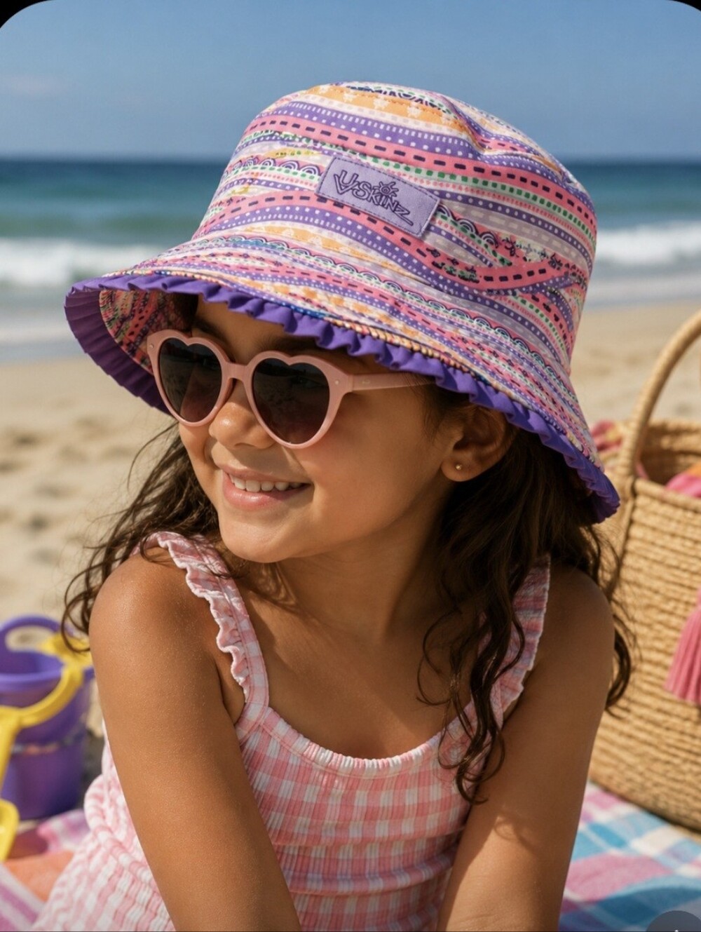 Kids' Multicolor Sun Hat